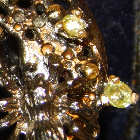 Dramatic Emerald & Peridot Ring - Picture 11 of 14